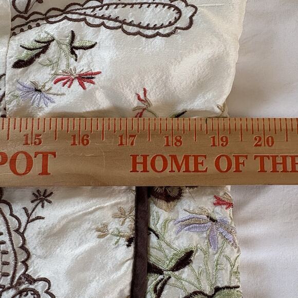 Keke Collection Women’s Jacket Coat Sz Large Floral Paisley Embroidery Accents - Picture 15 of 16